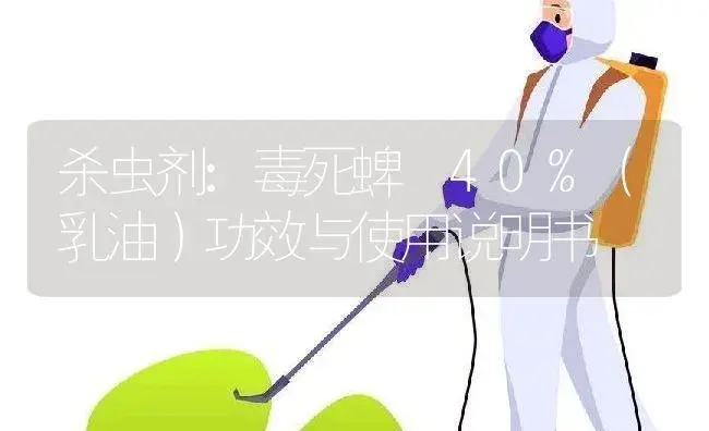 杀虫剂：毒死蜱 40%（乳油） | 适用防治对象及农作物使用方法说明书 | 植物农药