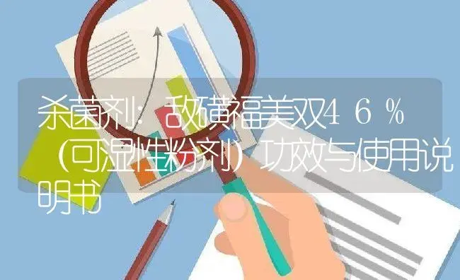 杀菌剂：敌磺福美双46%（可湿性粉剂） | 适用防治对象及农作物使用方法说明书 | 植物农药