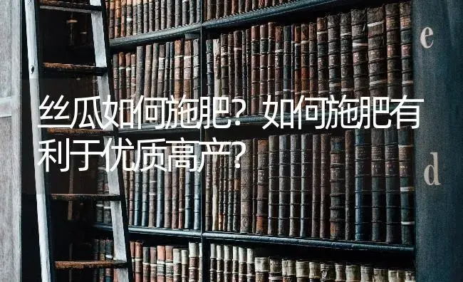 丝瓜如何施肥？如何施肥有利于优质高产？ | 蔬菜种植