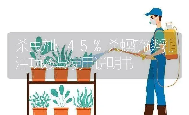 杀虫剂：45%杀螟硫磷乳油 | 适用防治对象及农作物使用方法说明书 | 植物农药