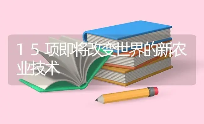 15项即将改变世界的新农业技术 | 蔬菜种植