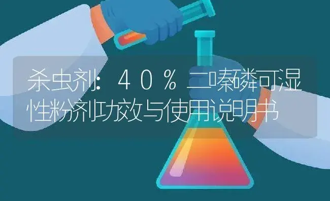 杀虫剂：40%二嗪磷可湿性粉剂 | 适用防治对象及农作物使用方法说明书 | 植物农药