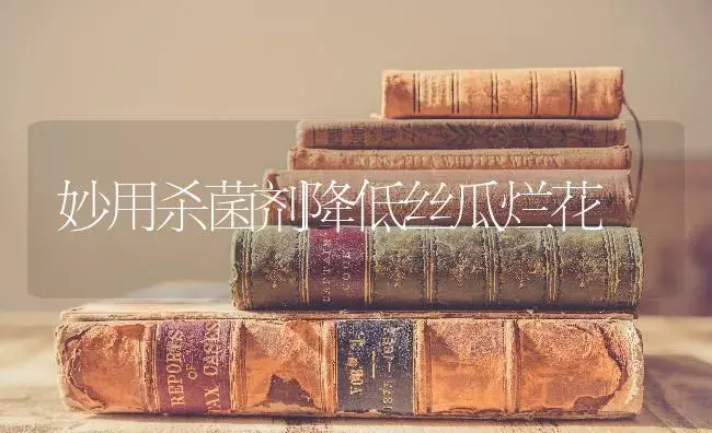 妙用杀菌剂降低丝瓜烂花 | 蔬菜种植