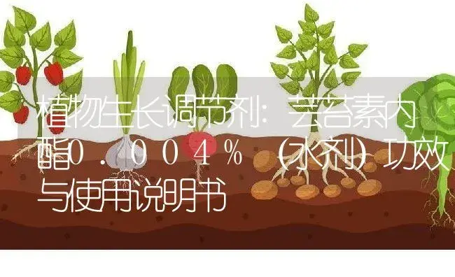 植物生长调节剂：芸苔素内酯0.004%（水剂） | 适用防治对象及农作物使用方法说明书 | 植物农药