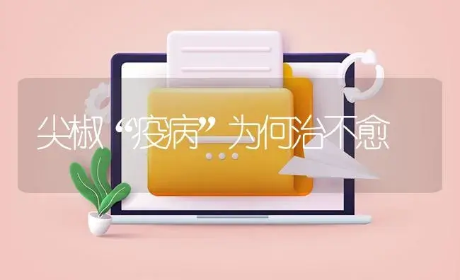 尖椒“疫病”为何治不愈 | 植物病虫害