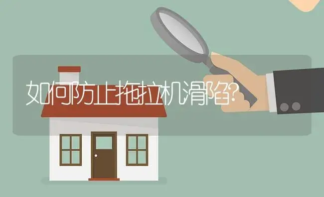 如何防止拖拉机滑陷? | 农资农机