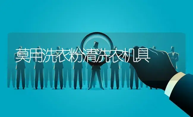 莫用洗衣粉清洗农机具 | 农资农机