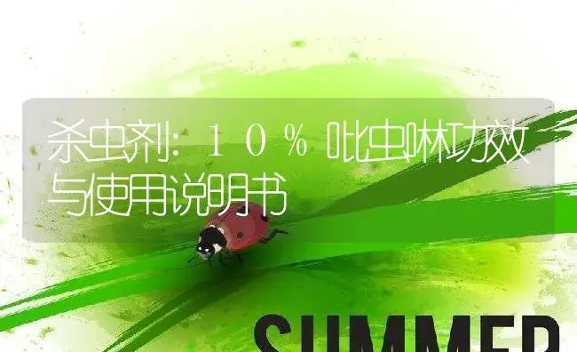 杀虫剂：10%吡虫啉 | 适用防治对象及农作物使用方法说明书 | 植物农药