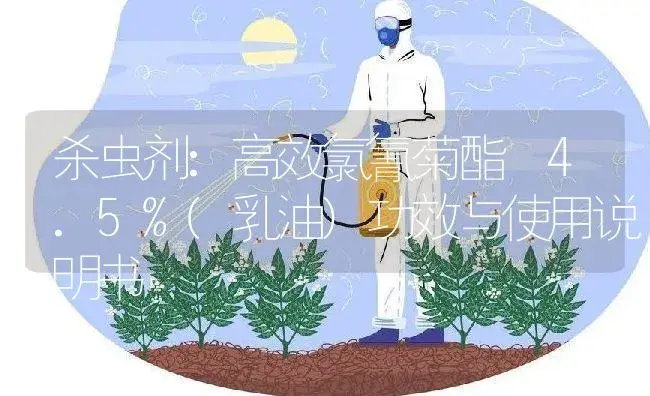 杀虫剂：高效氯氰菊酯 4.5%(乳油) | 适用防治对象及农作物使用方法说明书 | 植物农药