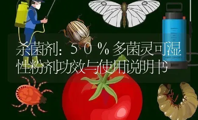 杀菌剂：50%多菌灵可湿性粉剂 | 适用防治对象及农作物使用方法说明书 | 植物农药