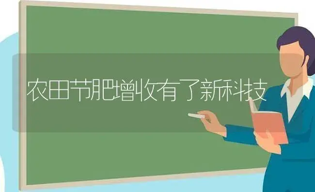 农田节肥增收有了新科技 | 植物肥料