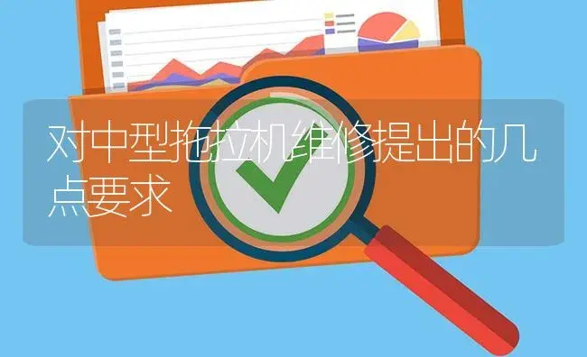 对中型拖拉机维修提出的几点要求 | 农资农机