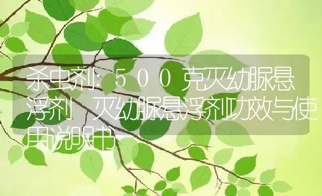 杀虫剂：500克灭幼脲悬浮剂 灭幼脲悬浮剂 | 适用防治对象及农作物使用方法说明书 | 植物农药