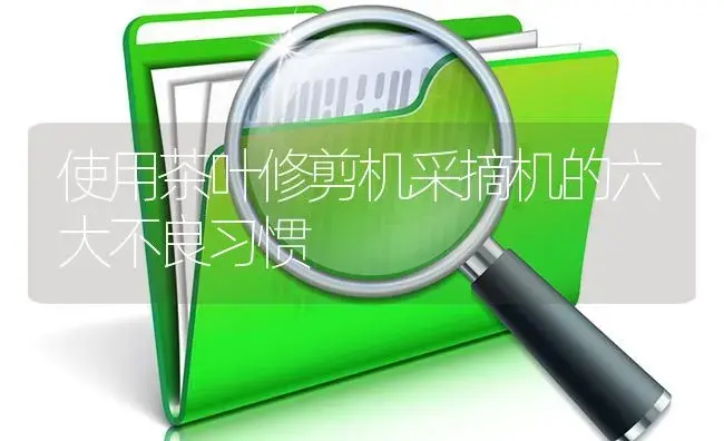 使用茶叶修剪机采摘机的六大不良习惯 | 农资农机