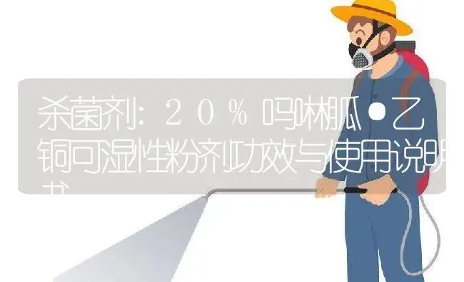 杀菌剂：20%吗啉胍·乙铜可湿性粉剂 | 适用防治对象及农作物使用方法说明书 | 植物农药