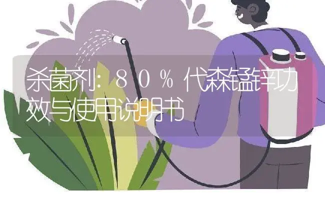 杀菌剂：80%代森锰锌 | 适用防治对象及农作物使用方法说明书 | 植物农药