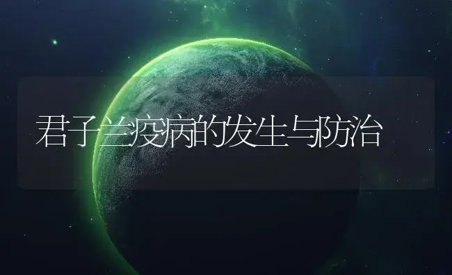 君子兰疫病的发生与防治 | 植物病虫害