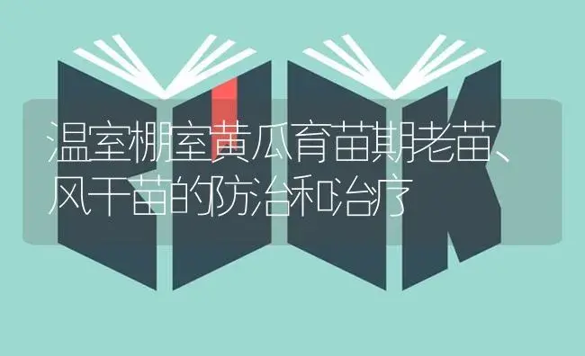 温室棚室黄瓜育苗期老苗、风干苗的防治和治疗 | 蔬菜种植