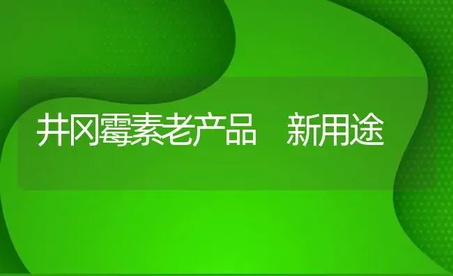 井冈霉素老产品 新用途 | 植物病虫害