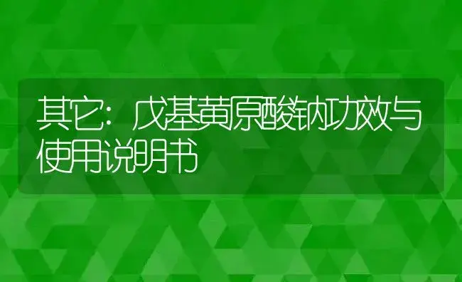 植物生长调节剂：金沧盖力辛 | 适用防治对象及农作物使用方法说明书 | 植物农药