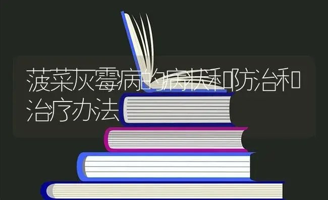 菠菜灰霉病的病状和防治和治疗办法 | 蔬菜种植