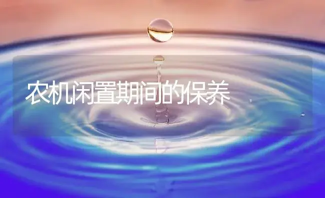 农机闲置期间的保养 | 农资农机