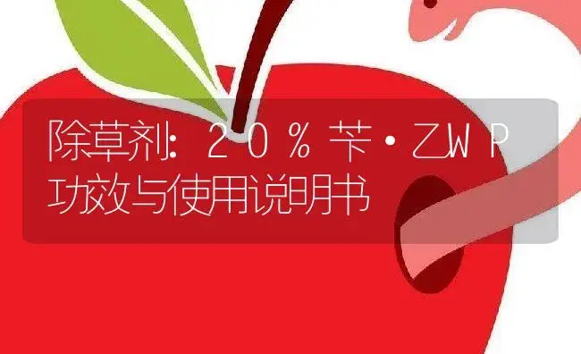 除草剂：20%苄·乙WP | 适用防治对象及农作物使用方法说明书 | 植物农药