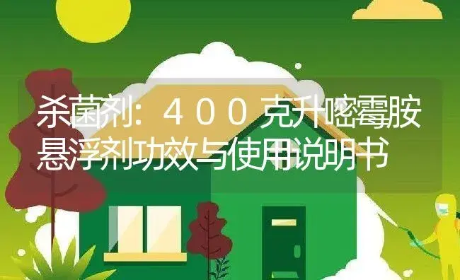 杀菌剂：400克升嘧霉胺悬浮剂 | 适用防治对象及农作物使用方法说明书 | 植物农药