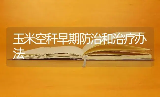 玉米空秆早期防治和治疗办法 | 蔬菜种植