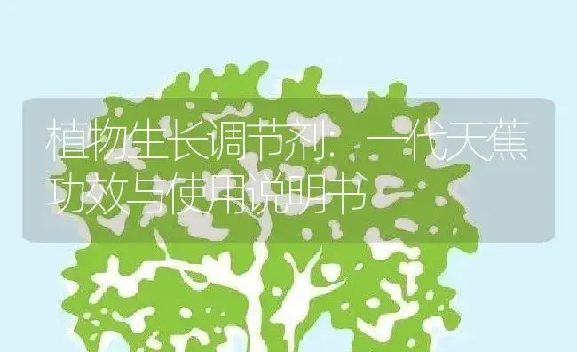 植物生长调节剂：一代天蕉 | 适用防治对象及农作物使用方法说明书 | 植物农药