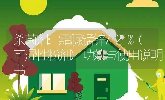 杀菌剂：霜脲锰锌72%(可湿性粉剂) | 适用防治对象及农作物使用方法说明书 | 植物农药