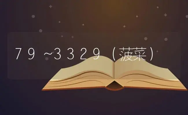 79～3329（菠菜） | 蔬菜种植