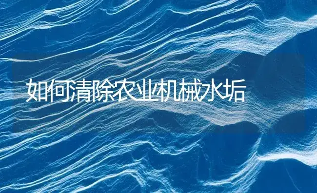 如何清除农业机械水垢 | 农资农机