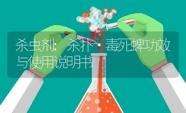 杀虫剂：杀扑·毒死蜱 | 适用防治对象及农作物使用方法说明书 | 植物农药