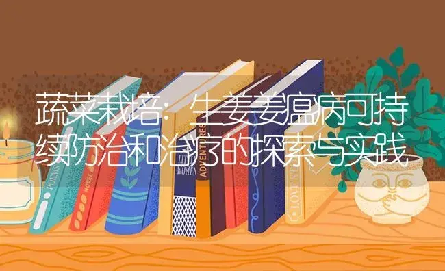 蔬菜栽培:生姜姜瘟病可持续防治和治疗的探索与实践 | 蔬菜种植