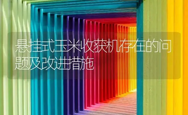 悬挂式玉米收获机存在的问题及改进措施 | 农资农机