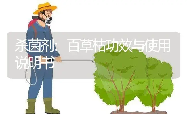 杀菌剂：百草枯 | 适用防治对象及农作物使用方法说明书 | 植物农药