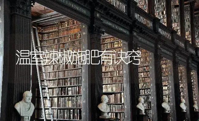 温室辣椒施肥有诀窍 | 蔬菜种植