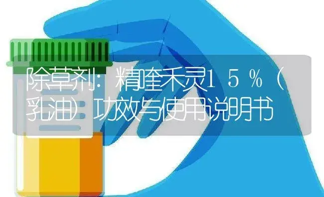 除草剂：精喹禾灵15%(乳油) | 适用防治对象及农作物使用方法说明书 | 植物农药