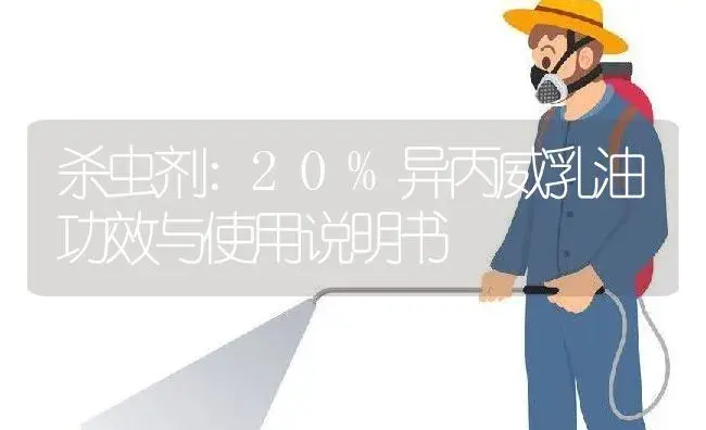 杀虫剂：20%异丙威乳油 | 适用防治对象及农作物使用方法说明书 | 植物农药