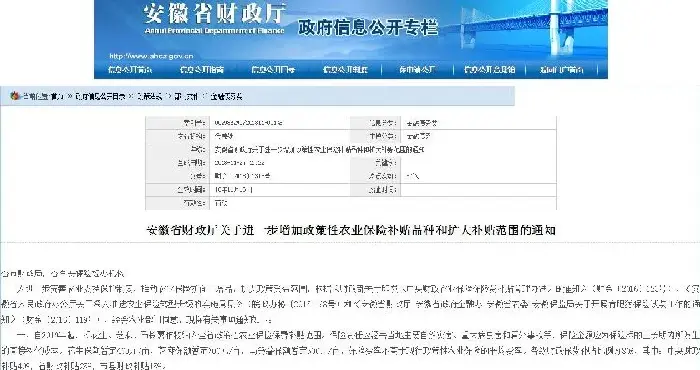 2019年安徽农业保险补贴政策：花生、芝麻、马铃薯作物纳入保险补贴范围