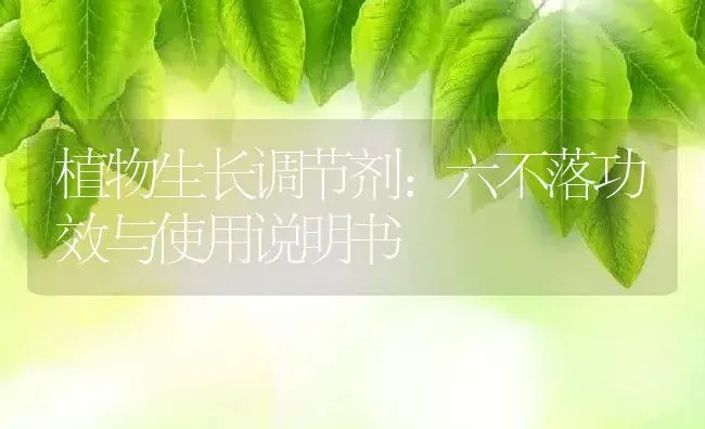 植物生长调节剂：六不落 | 适用防治对象及农作物使用方法说明书 | 植物农药