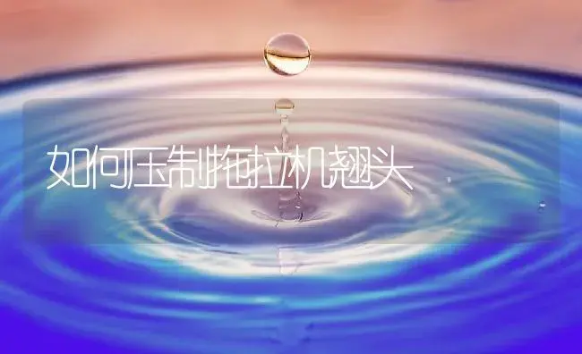 如何压制拖拉机翘头 | 农资农机