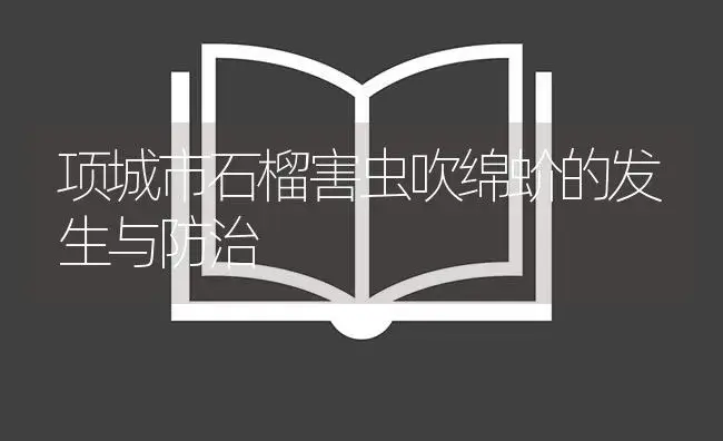 项城市石榴害虫吹绵蚧的发生与防治 | 植物病虫害