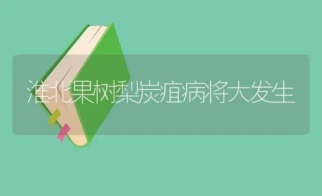 淮北果树梨炭疽病将大发生 | 植物病虫害