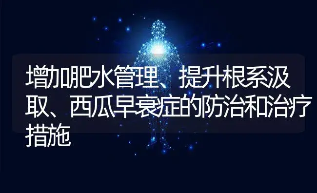 增加肥水管理、提升根系汲取、西瓜早衰症的防治和治疗措施 | 蔬菜种植