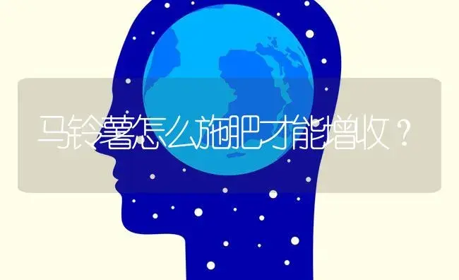 马铃薯怎么施肥才能增收？ | 蔬菜种植