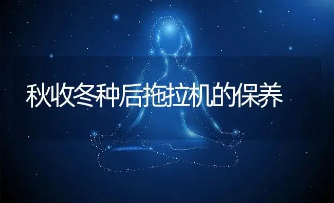 秋收冬种后拖拉机的保养 | 农资农机