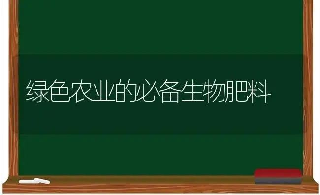 绿色农业的必备生物肥料 | 植物肥料